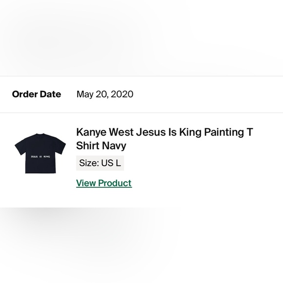 Kanye West Jesus Is King Painting T
Shirt Navy - Picture 5 of 6
